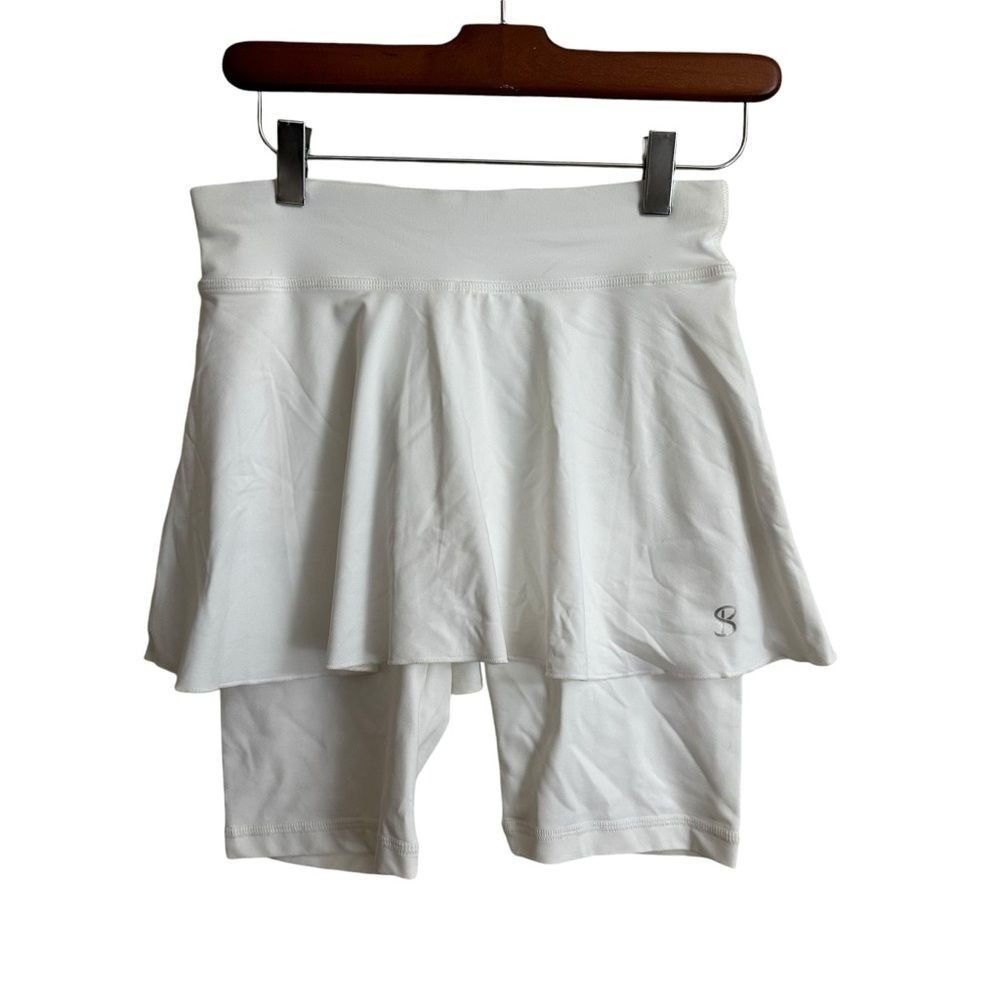 Sofibella Jan Bermuda Skort Womens XS White Abaza Skort w/ Leggings 1518 NEW